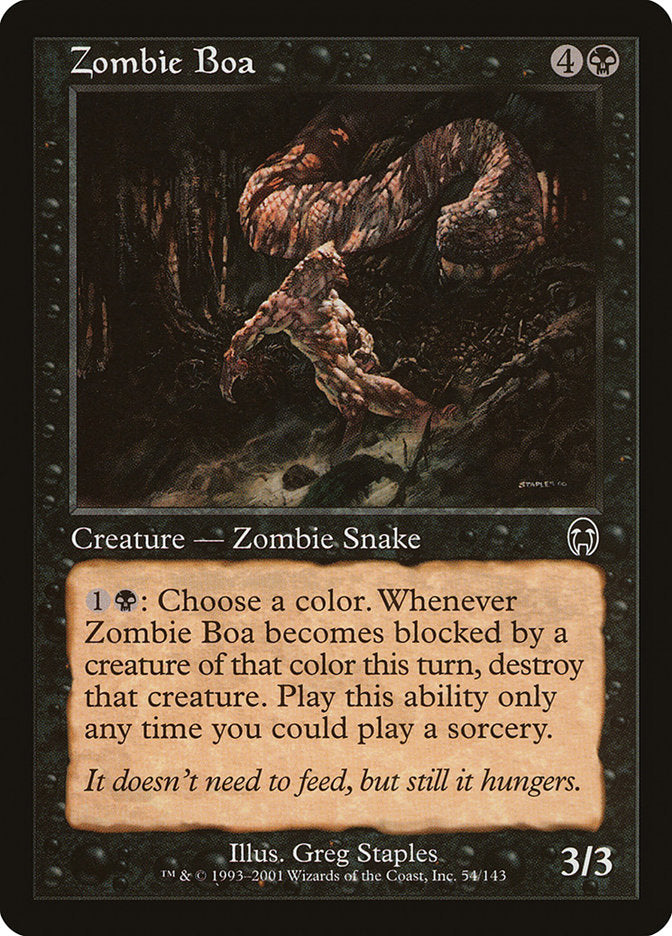Zombie Boa [Apocalypse] (APC 54)