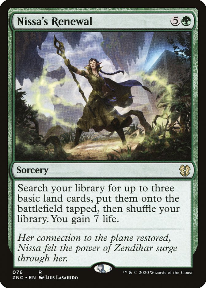 Nissa's Renewal [Zendikar Rising Commander] (ZNC 76)