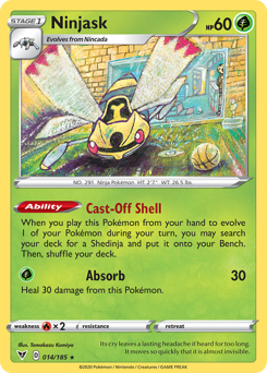 Ninjask (14) [Sword & Shield: Vivid Voltage]