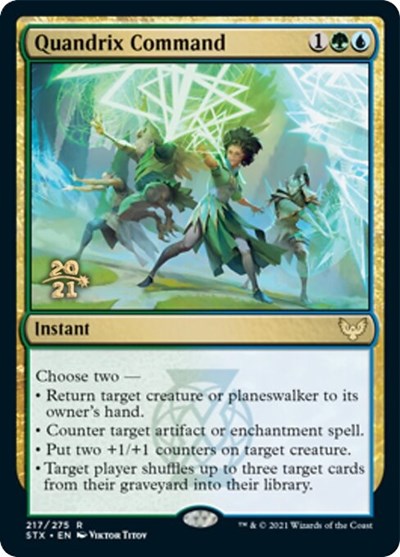 Quandrix Command [Strixhaven: School of Mages Prerelease Promos] (PSTX 217)