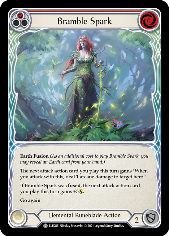 Bramble Spark (Red) [ELE085] 1st Edition Rainbow Foil