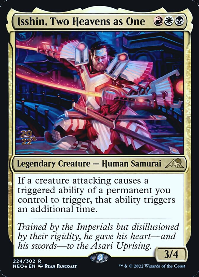 Isshin, Two Heavens as One [Kamigawa: Neon Dynasty Prerelease Promos] (PNEO 224)