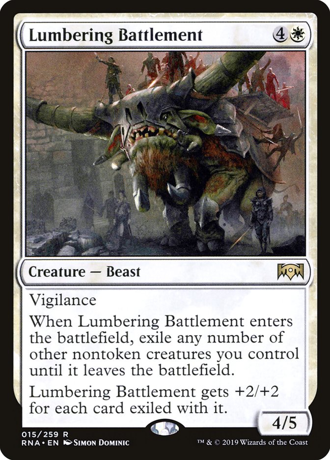 Lumbering Battlement [Ravnica Allegiance] (RNA 15)