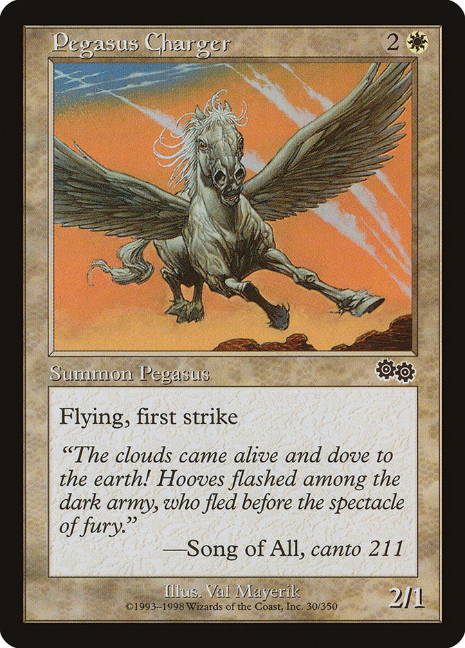 Pegasus Charger [Urza's Saga] (USG 30)
