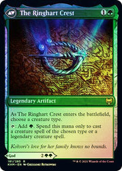 Kolvori, God of Kinship // The Ringhart Crest   [Kaldheim Prerelease Promos] (PKHM 181)