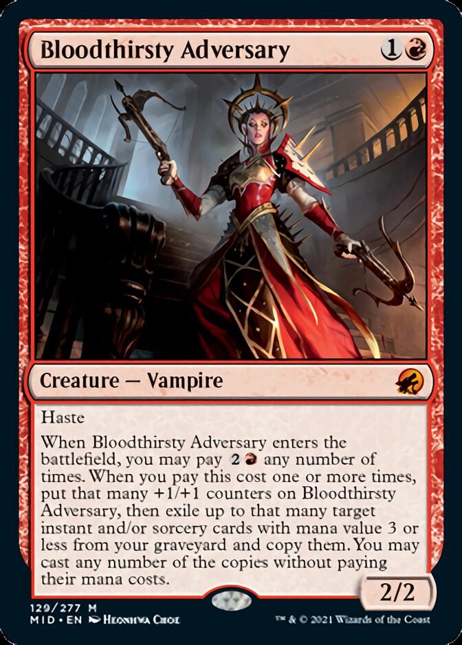 Bloodthirsty Adversary [Innistrad: Midnight Hunt] (MID 129)