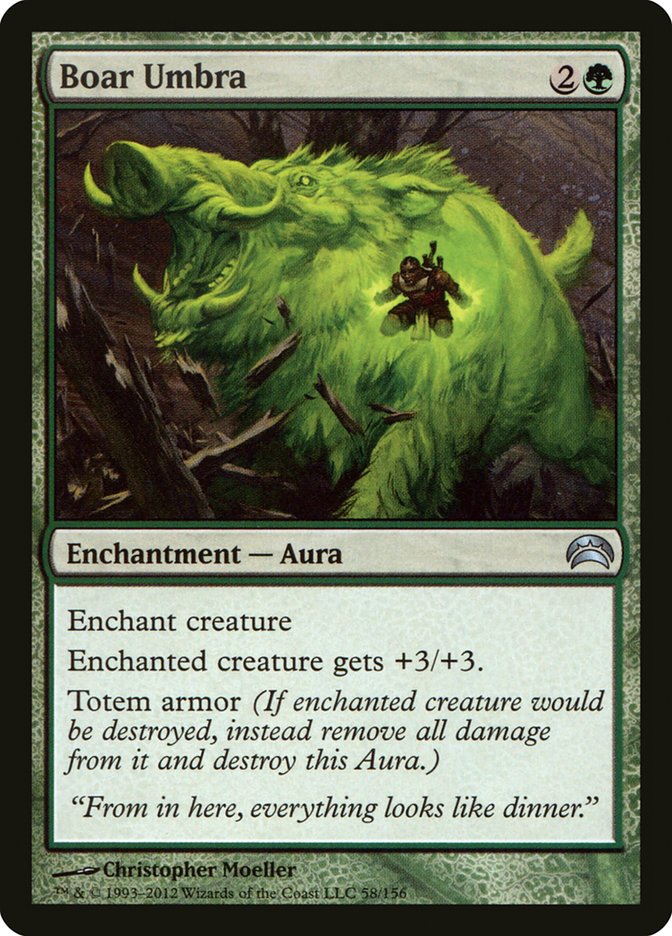 Boar Umbra [Planechase 2012] (PC2 58)