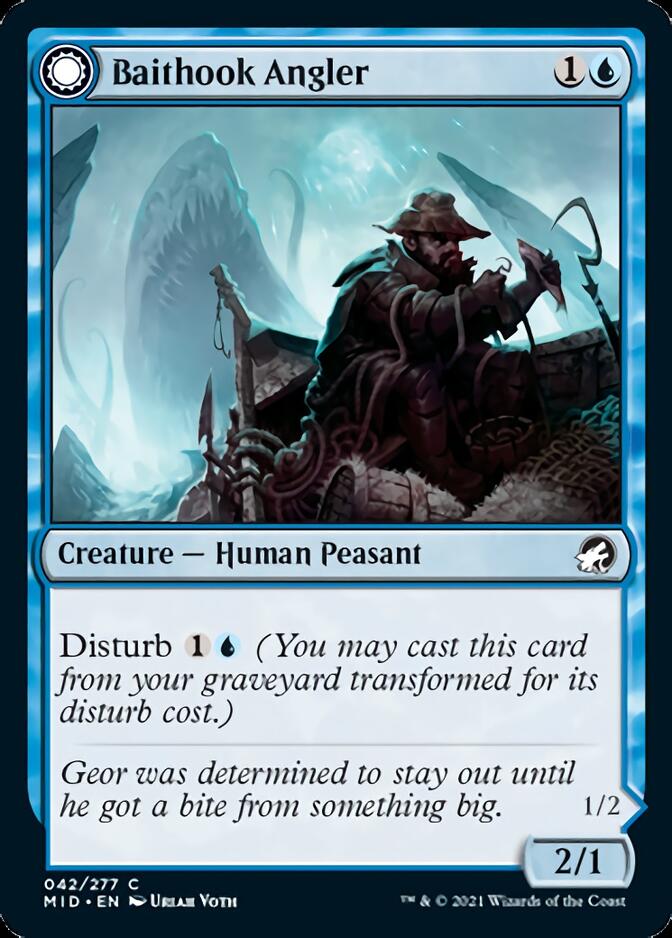 Baithook Angler // Hook-Haunt Drifter [Innistrad: Midnight Hunt] (MID 42)