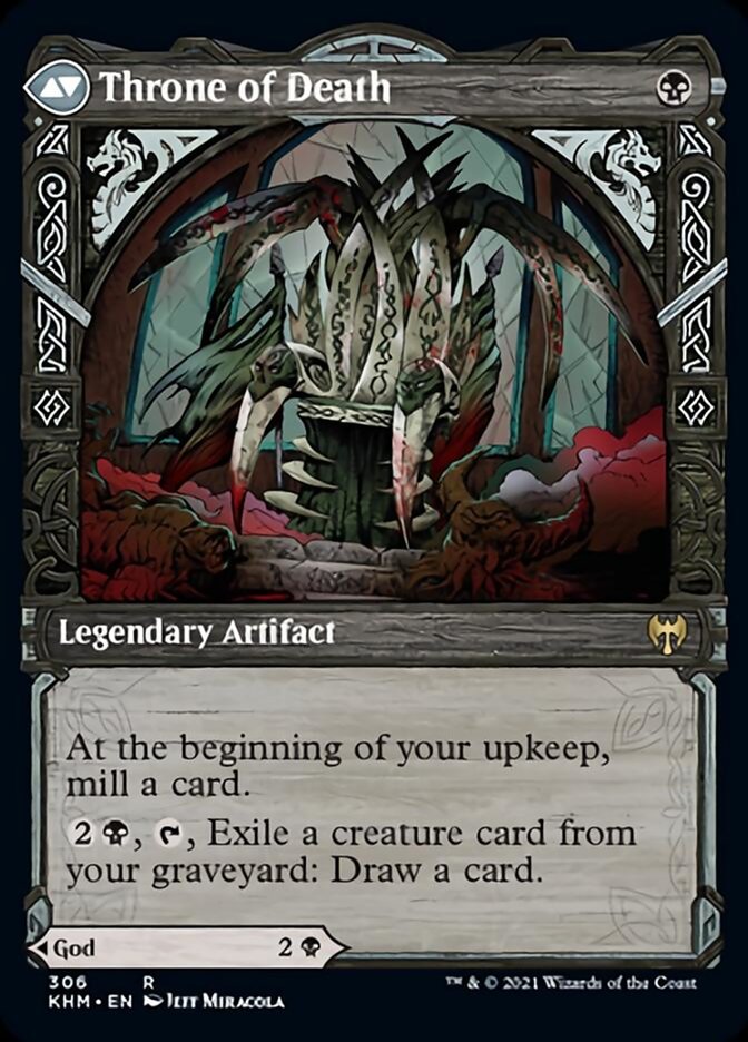 Egon, God of Death // Throne of Death (Showcase) [Kaldheim] (KHM 306)