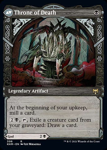 Egon, God of Death // Throne of Death (Showcase) [Kaldheim] (KHM 306)