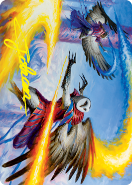 Teach by Example Art Card (Gold-Stamped Signature) [Strixhaven: School of Mages Art Series] (ASTX 43)