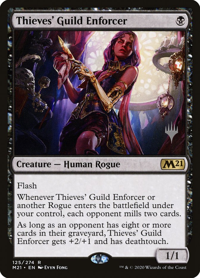 Thieves' Guild Enforcer (Promo Pack) [Core Set 2021 Promos] (PM21 125P)