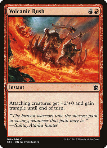 Volcanic Rush [Dragons of Tarkir] (DTK 166)