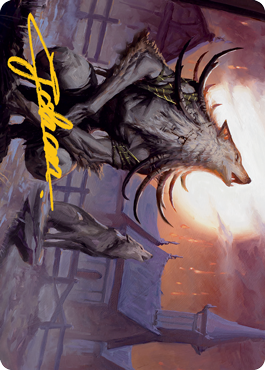 Lord of the Ulvenwald Art Card (Gold-Stamped Signature) [Innistrad: Midnight Hunt Art Series] (AMID 64)