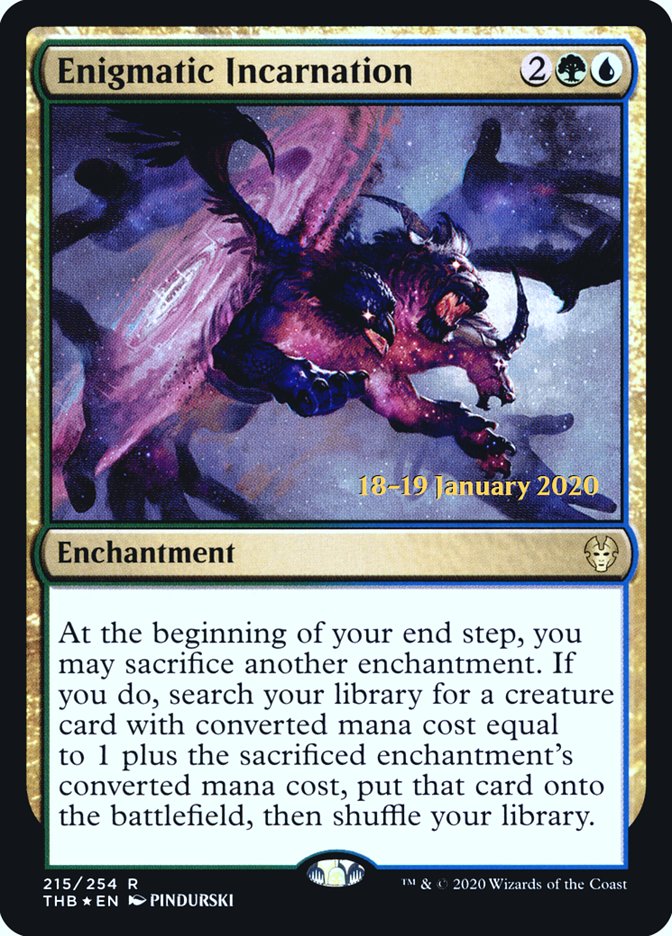 Enigmatic Incarnation [Theros Beyond Death Prerelease Promos] (PTHB 215S)