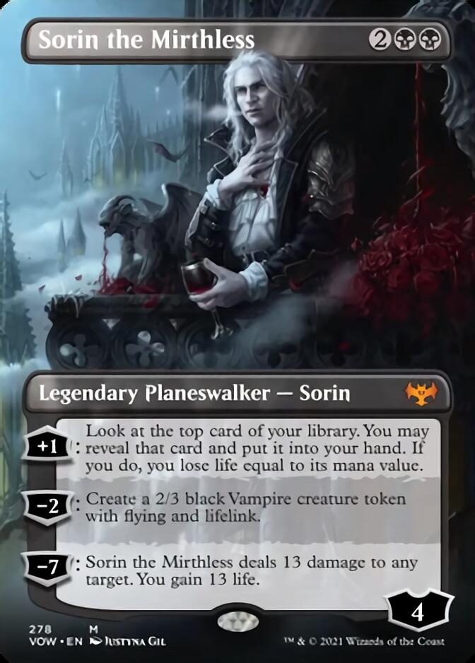 Sorin the Mirthless (Borderless) [Innistrad: Crimson Vow] (VOW 278)