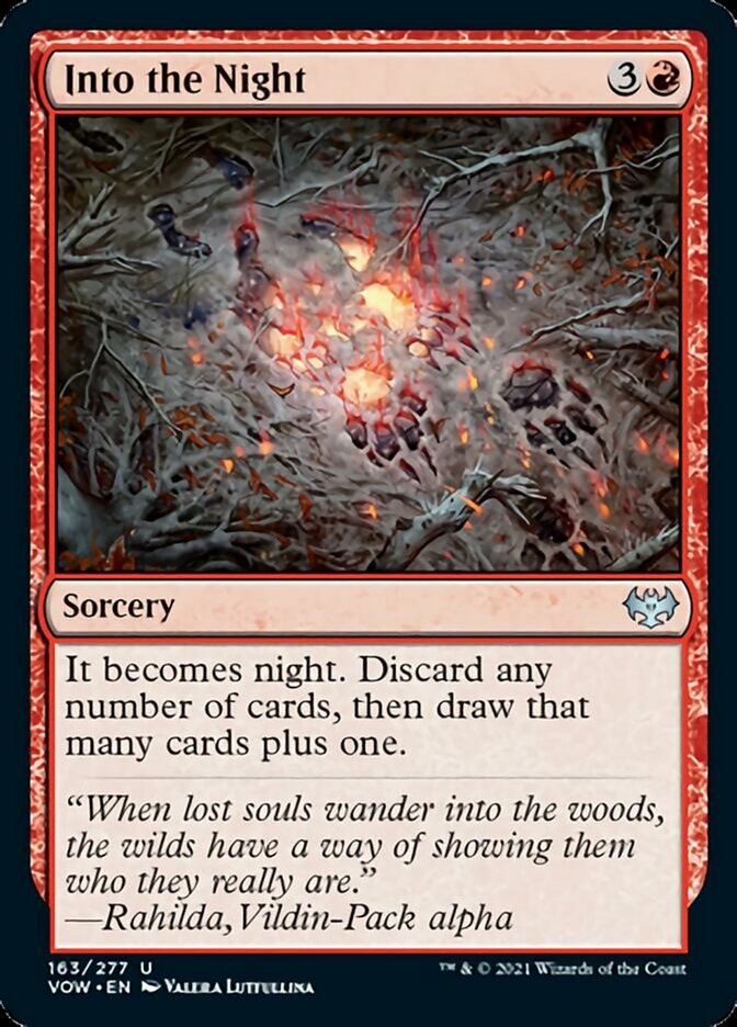 Into the Night [Innistrad: Crimson Vow] (VOW 163)