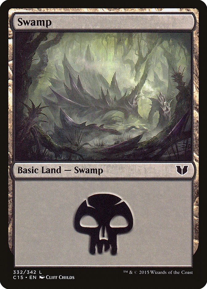Swamp (#332) [Commander 2015] (C15 332)