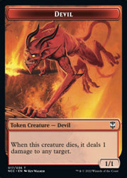 Soldier // Devil Double-sided Token [Streets of New Capenna Commander Tokens]