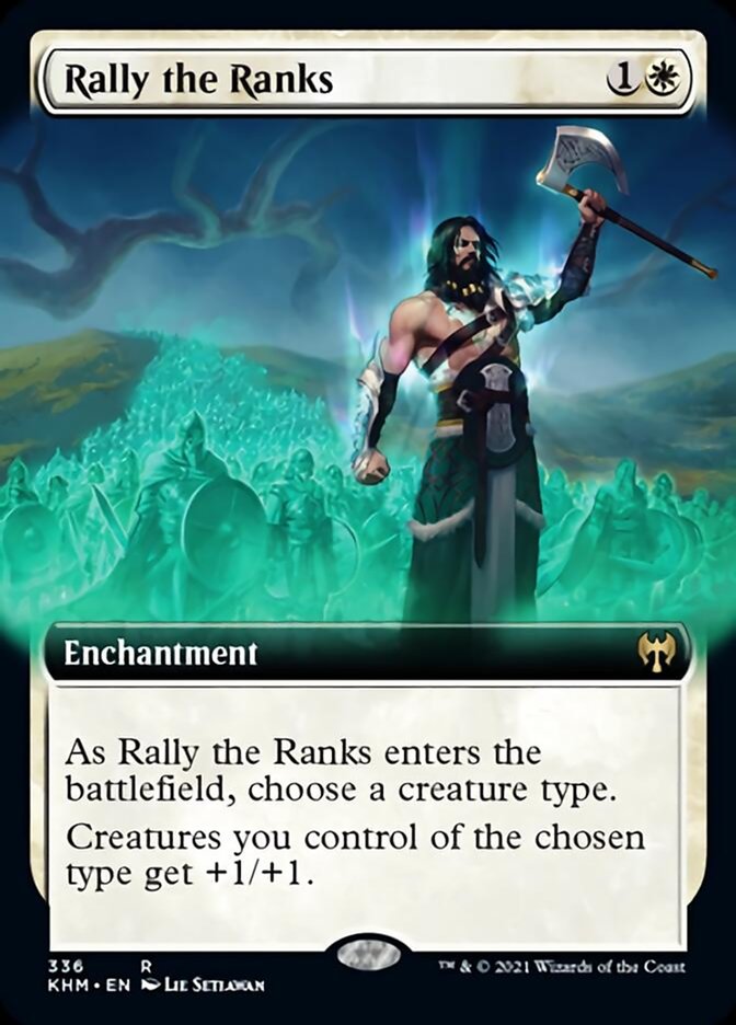 Rally the Ranks (Extended Art) [Kaldheim] (KHM 336)