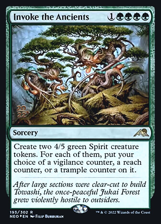 Invoke the Ancients [Kamigawa: Neon Dynasty Prerelease Promos] (PNEO 193)