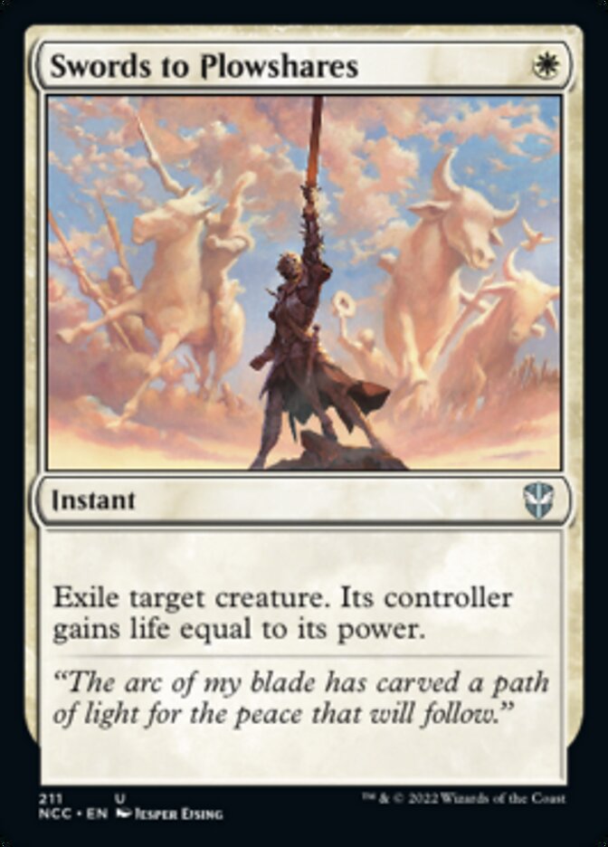 Swords to Plowshares [Streets of New Capenna Commander] (NCC 211)