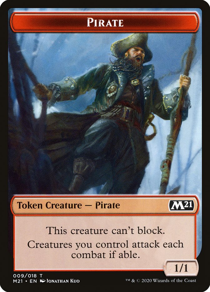 Cat (011) // Pirate Double-sided Token [Core Set 2021 Tokens] (TM21 11)