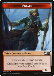 Demon // Pirate Double-sided Token [Core Set 2021 Tokens] (TM21 6)