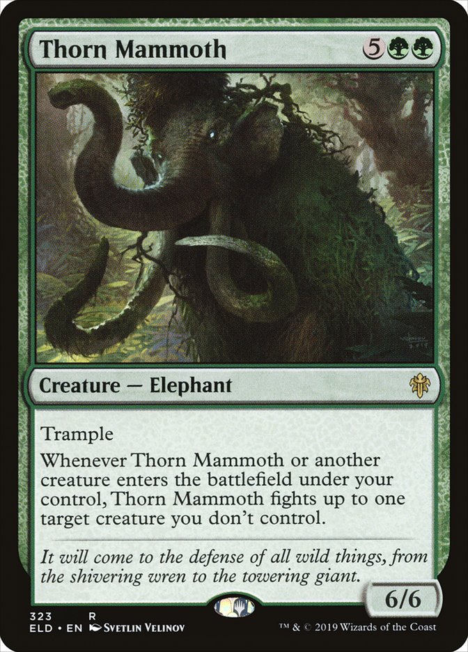 Thorn Mammoth [Throne of Eldraine] (ELD 323)