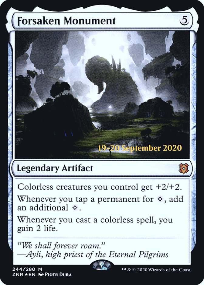 Forsaken Monument  [Zendikar Rising Prerelease Promos] (PZNR 244S)