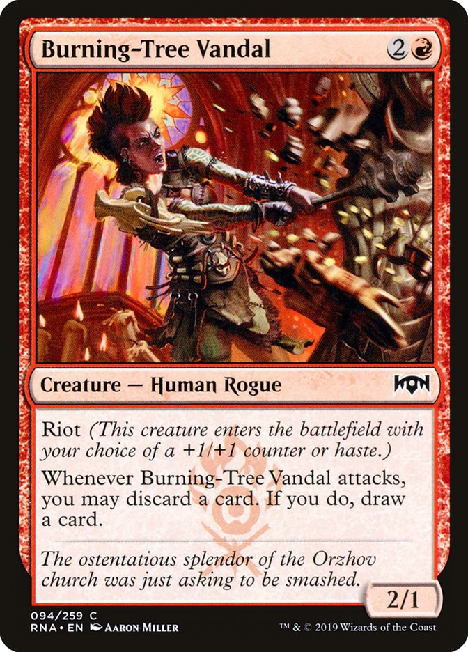 Burning-Tree Vandal [Ravnica Allegiance] (RNA 94)