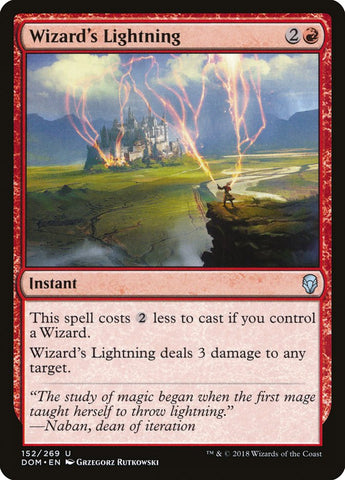 Wizard's Lightning [Dominaria] (DOM 152)