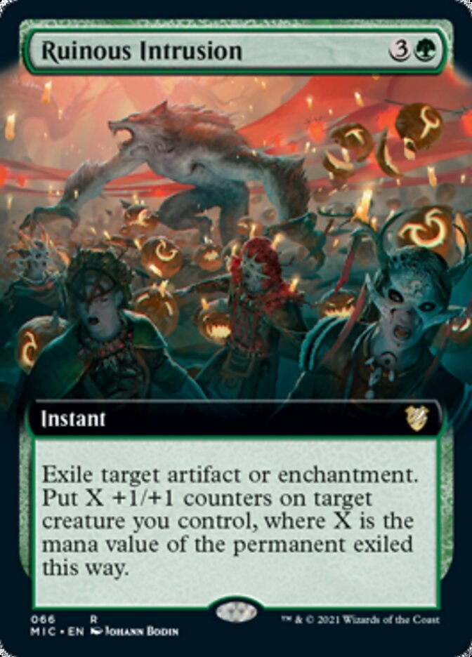 Ruinous Intrusion (Extended) [Innistrad: Midnight Hunt Commander] (MIC 66)