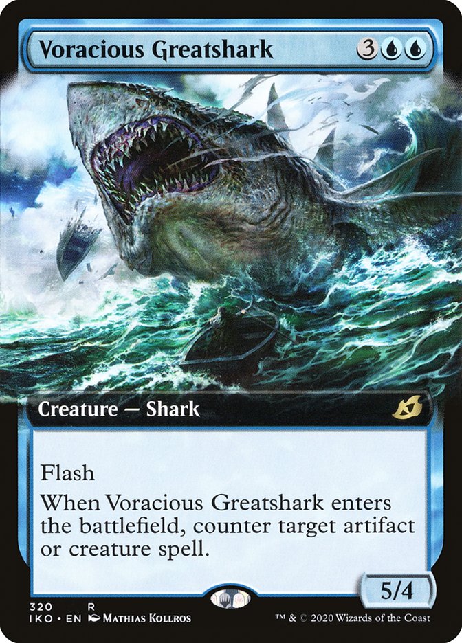 Voracious Greatshark (Extended Art) [Ikoria: Lair of Behemoths] (IKO 320)