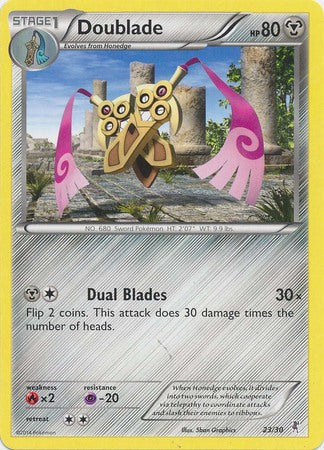 Doublade (23/30) [XY: Trainer Kit - Bisharp & Wigglytuff]