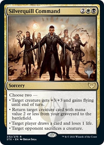 Silverquill Command (Promo Pack) [Strixhaven: School of Mages Promos] (PSTX 232)