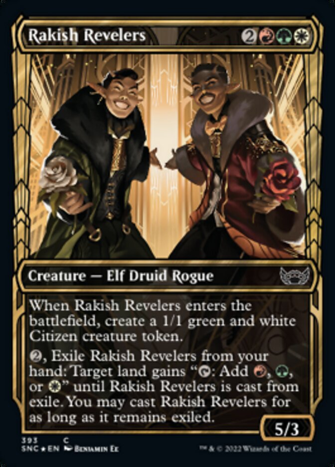 Rakish Revelers (Showcase Golden Age Gilded Foil) (SNC 393)