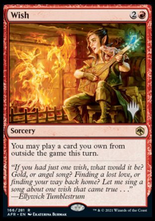 Wish (Promo Pack) [Dungeons & Dragons: Adventures in the Forgotten Realms Promos] (PAFR 166)