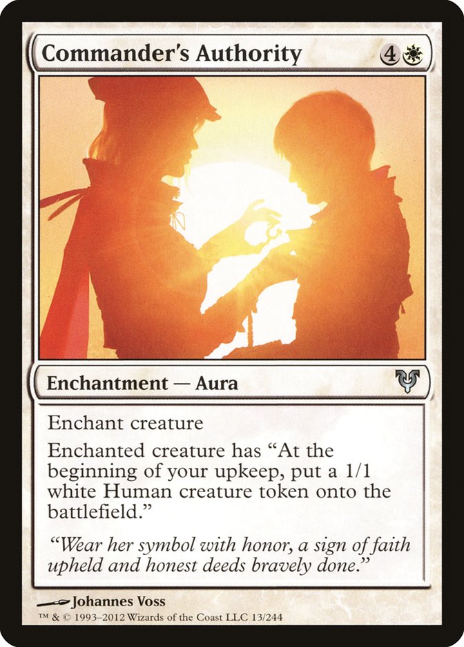 Commander's Authority [Avacyn Restored] (AVR 13)