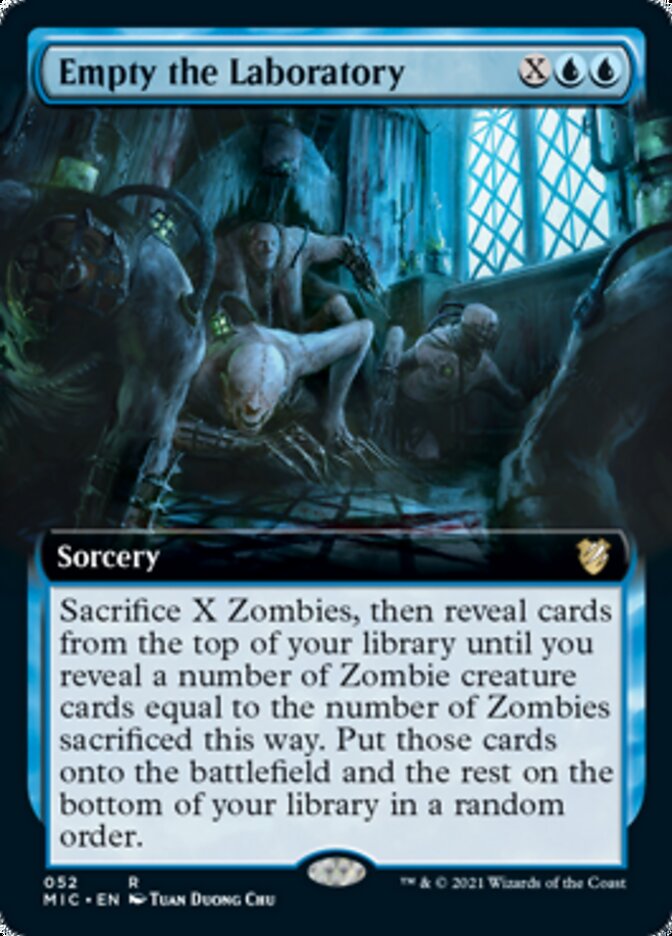 Empty the Laboratory (Extended) [Innistrad: Midnight Hunt Commander] (MIC 52)