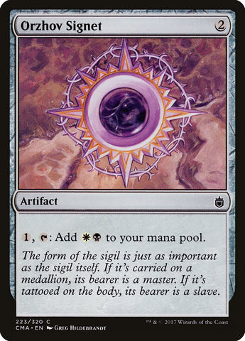 Orzhov Signet [Commander Anthology] (CMA 223)