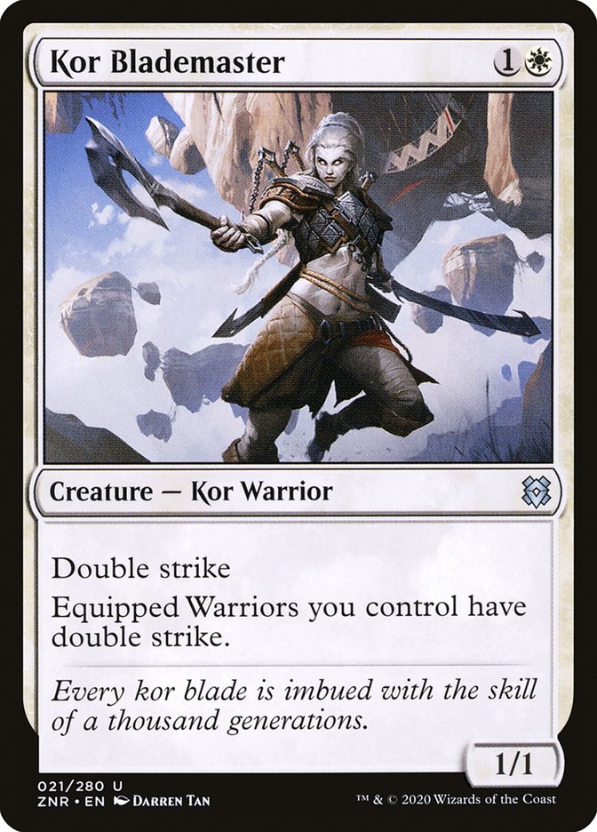 Kor Blademaster [Zendikar Rising] (ZNR 21)
