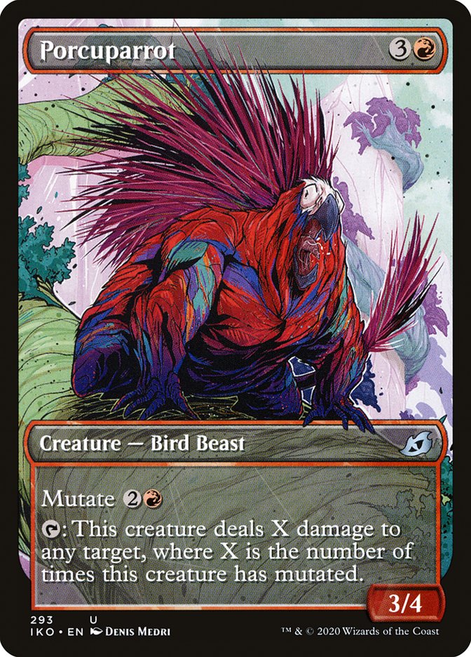Porcuparrot (Showcase) [Ikoria: Lair of Behemoths] (IKO 293)