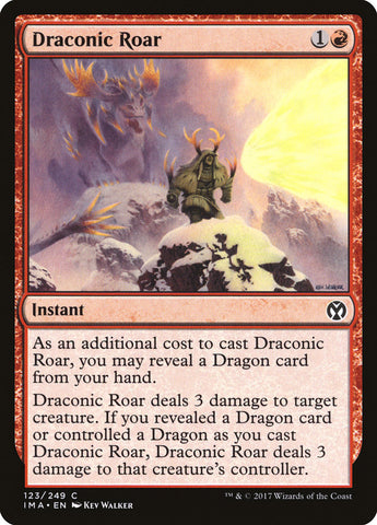 Draconic Roar [Iconic Masters] (IMA 123)