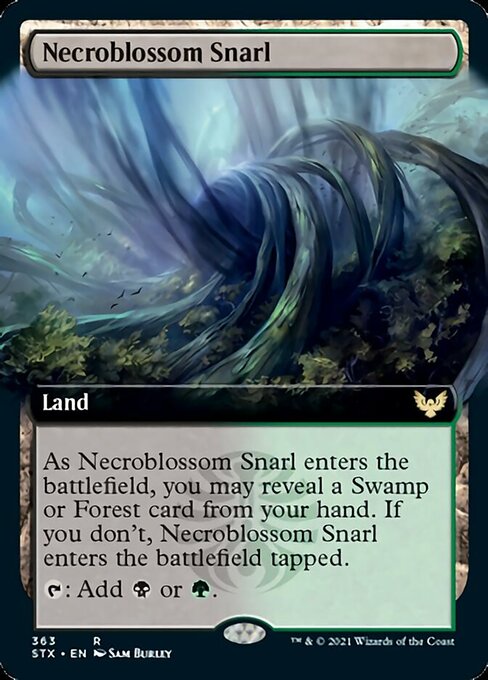 Necroblossom Snarl (Extended) [Strixhaven: School of Mages] (STX 363)