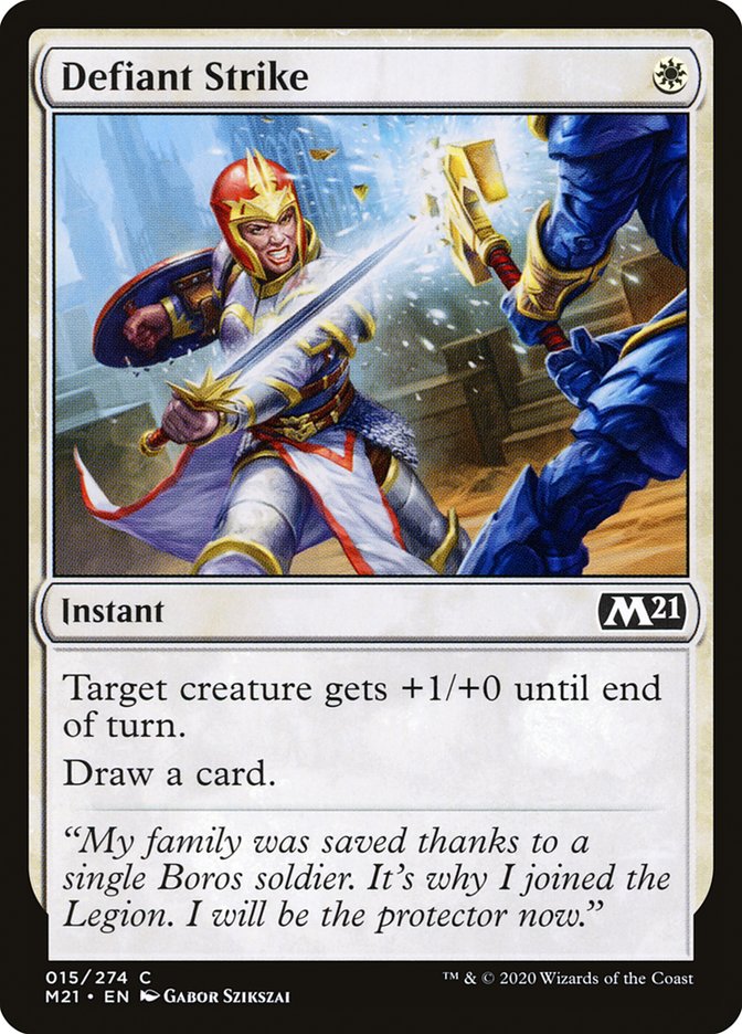 Defiant Strike [Core Set 2021] (M21 15)
