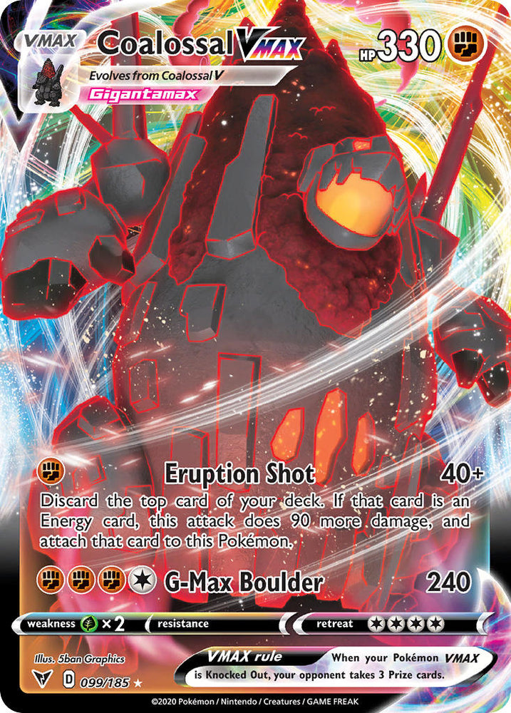 Coalossal VMAX (99) [Sword & Shield: Vivid Voltage]