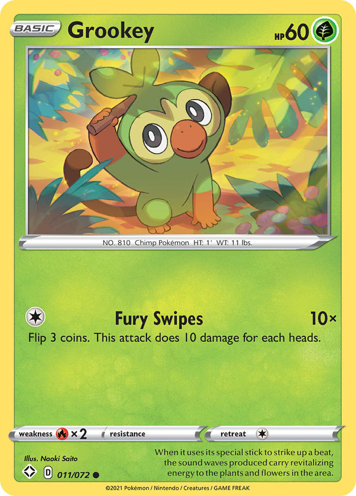 Grookey (11/72) [Sword & Shield: Shining Fates]
