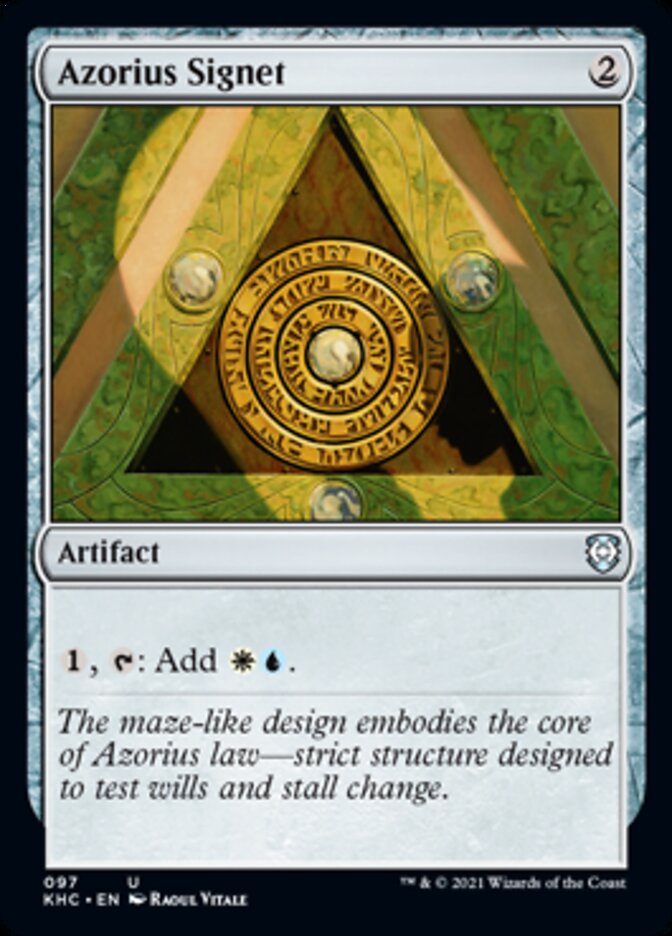 Azorius Signet [Kaldheim Commander] (KHC 97)