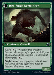 Burly Breaker // Dire-Strain Demolisher [Innistrad: Midnight Hunt] (MID 174)